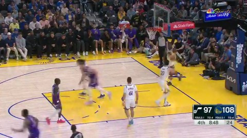 克莱32分引领全民皆兵，勇士主场击退爵士锁定附加赛前最后一胜